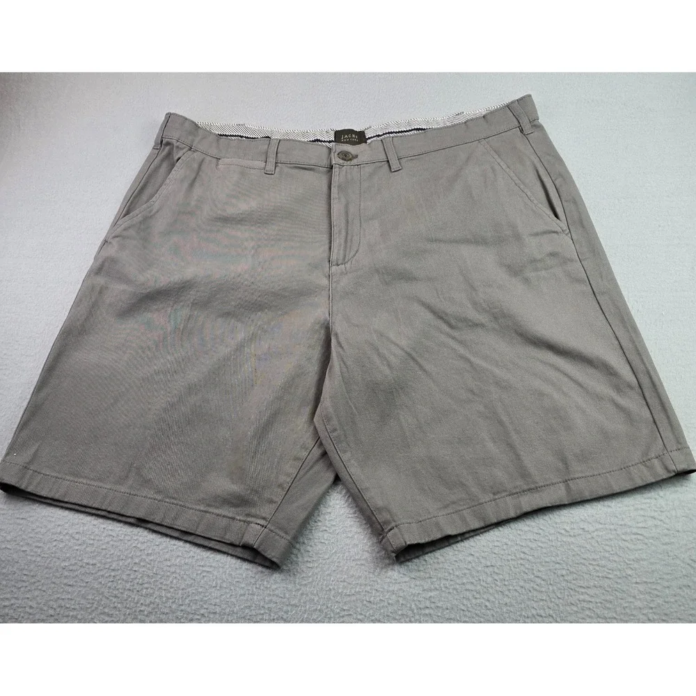 JACHS New York Gray Chino Shorts Size 40 Stretch Casual Golf Summer Cotton - Picture 1 of 8